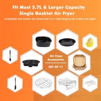 Accesorios para freidora de aire cuadrada, para Instant Vortex Plus, COSORI 6.4L, Tefal XXL 6.2L, Breville y la mayoría de las freidoras de aire 5.7L - details 6