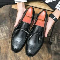 Zapatos formales de hombre planos de boda de oficina de verano 2023 de vestir transpirable de cuero Oxford de negocios de lujo - details 7