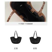 Bolso de Mano de Lujo de Cuero PU para Mujer Bolso Bandolera Portátil de Gran Capacidad para Compras y Trabajo - details 3