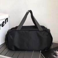 Bolsa de viaje con estampado personalizado de letras, gran capacidad, suave y ajustable, bolsa de viaje, entrenamiento, deportes, gimnasio, con bolsillo lateral de malla - details 5