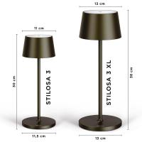 Lámpara LED recargable USB de Mesa Regulable - Larga duración - Luz regulable (Dimmer) con un toque - Casa y restaurante - Protección IP54 - Dorado Oscuro - details 59