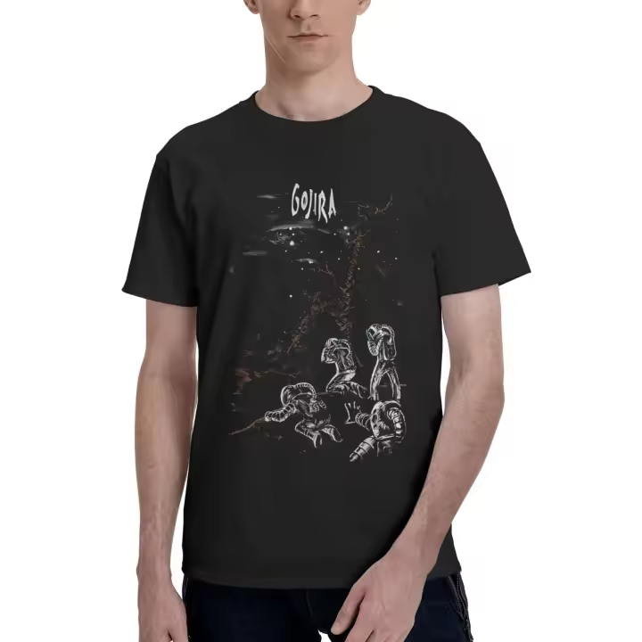 Gojira camiseta informal de algodón para hombre y mujer - 1