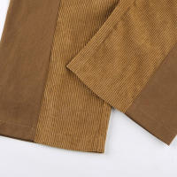 Pantalones de corte casual con plumas rectas de color liso para mujer, e, otoño e invierno, nuevo - details 22
