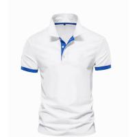 Polo ajustado de manga corta para hombre, Camisa lisa con cuello suave, informal, para trabajo, Golf, senderismo, color rosa - details 6
