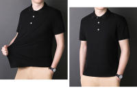 Tiktok POLO camisa de los hombres 2025 novedad de verano cuello sólido Casual algodón transpirable negocios camiseta de manga corta - details 28