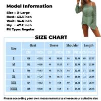Túnica Boho de Punto de Crochet para Mujer Cuello Redondo Longo Cubierta de Traje de Baño de Playa - details 5