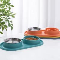 Cuenco de alimentación para mascotas de acero inoxidable, Base de silicona, antilucha Libre, comida para perros y gatos - details 3