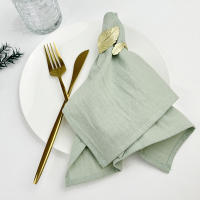 Servilletas de Algodón 100% Suaves y Reutilizables 4PCS Ideal para Comedores, Bodas, Fiestas, Restaurantes - details 1