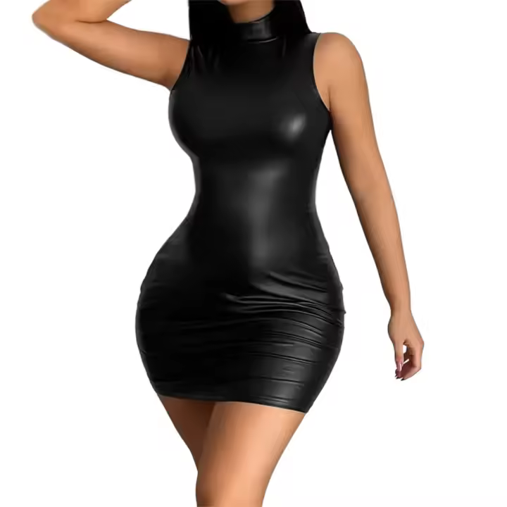 Mini vestido de verano Ajuste perfecto, sin tirantes, estilo fiesta - 1