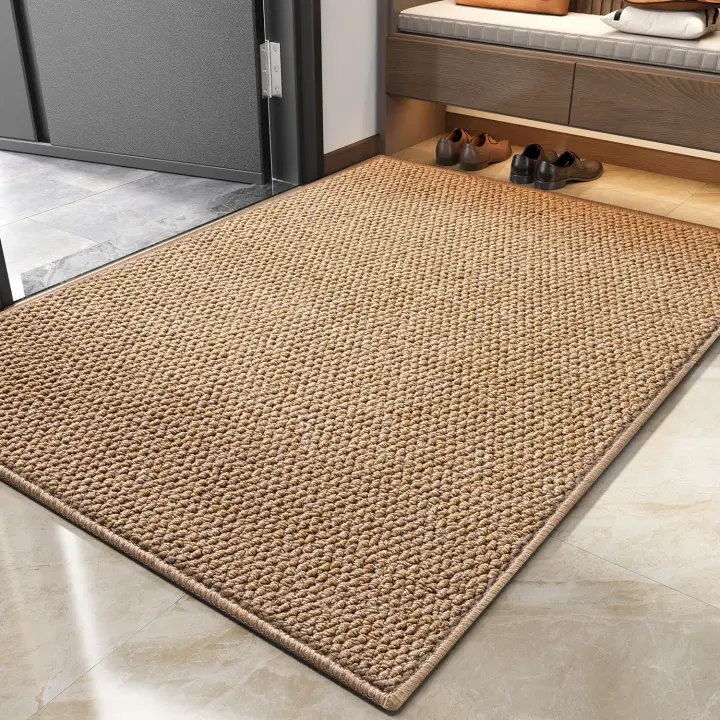 Alfombra de Lino de Imitación Ideal para Sofá de Estar, Dormitorio, Ventana de Baño, Cocina - 1