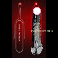 Niuniu funda de silicona para pene, cubierta de cristal sin vibración roscado, producto sexual para hombre - details 4