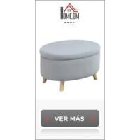 Taburete para pie de cama tapizado en tela con asiento acolchado y patas de madera, taburete de estilo vintage para dormitorio, recibidor, salón, 80x40x43 cm, beige - details 11