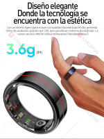 Anillo inteligente SANLEPUS para seguimiento de fitness y salud |   Rastreador de actividad (pasos, calorías, sueño, estrés) |   Aplicación QRing |   Compatible con iPhone/Android/Xiaomi - details 2