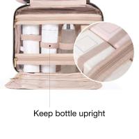 Neceser de viaje E74B para mujer, organizador grande de cosméticos y maquillaje con gancho para colgar, organizadores de almacenamiento - details 4