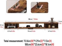 Soporte de TV de Madera Flotante Estante de Pared para TV Mueble de Madera para TV Colgante - details 42