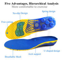Plantillas de gel de silicona para zapatos ortopédicos, almohadilla para zapatos deportivos, absorción de impacto, soporte para arco - details 7