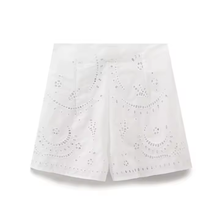 Conjunto Elegante de Verano para Mujer Pantalones Cortos de Cintura Alta, Top de Manga Corta, Traje Holgado con Borla, Novedad de Verano - 1