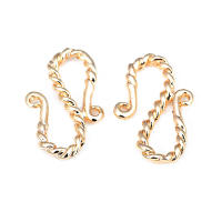Cierre de latón color oro de 18K en forma de S y M para pulseras y collares, suministros para la fabricación de joyería, accesorios para bricolaje. - details 56