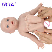 Muñeca de Bebé Renacida de Silicona IVITA Muñeca Realista de Niña Sin Pintar DIY - details 16
