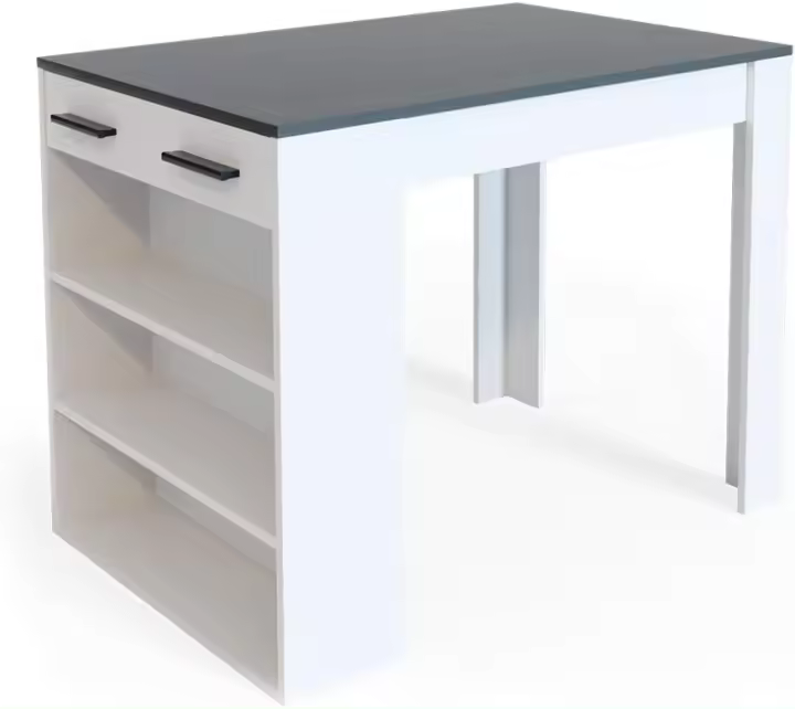 Mesa de Bar Reposo, Antracita/Blanco, 67 x 100 cm - 1