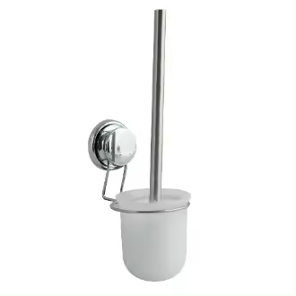 MSV Portaescobillas WC Cromo con Mega Ventosas - Diseño Clásico - 1