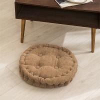 Cojín de asiento acolchado cuadrado/redondo multiusos, cojín de sofá grueso de Color sólido, cojín de suelo suave de 40cm para oficina - details 9