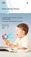 Ventilador De Mano portátil 3 en 1 con USB, Ventilador Pequeño Recargable A Pilas con Banco De energía, para Viajes - details 2