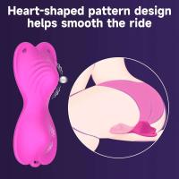 Vibrador Wearable en Correa de Panty 9 Vibraciones en Forma de Mariposa Control Remoto Aplicación - details 3