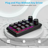 Teclado de programación ro personalizado, periférico con Bluetooth, RGB, 12 teclas, copia y pasta, Mini botón para juegos, mecánico, Hotswap, ropad - details 3