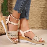 Sandalias de tacón de cuña de verano para mujer - details 1