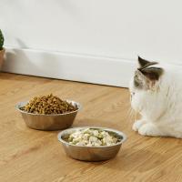 Metal Feeder Bowl Large Capacity Dog Bowl Stainless Steel Silver Cat Water Feeder Bowls Non-rust Pet Food Container Puppy - details 2