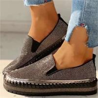 Zapatos de Moda Primavera 2024 para Mujer Zapatos Planos con Plataforma de Diamantes de Imitación - details 6