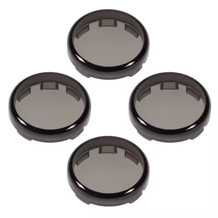 Cubierta de lente de luz intermitente Smoke Bullet, lentes antiarañazos mejoradas, Compatible con Harley Davidson Sportster, Softail, Road King, Road Glide, Street Glide, Electra Glide 2000-2024, visita la tienda Amazicha - 1
