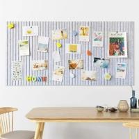Tablero de pegatinas de pared de fieltro autoadhesivo, Color sólido, 40x60cm, arte de pared de fotos, tablero de exhibición de mensajes engrosado, decoración del hogar - details 2