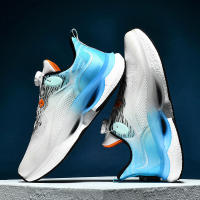 Zapatillas de baloncesto de gran tamaño para hombre, zapatos deportivos transpirables con superficie de malla absorbente antideslizante - details 9