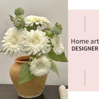 Nueva rama de girasol Artificial de 47CM, ramo de flores falsas elegantes Vintage, seda de terciopelo, suministros de decoración para fiesta de otoño Artificial - details 7