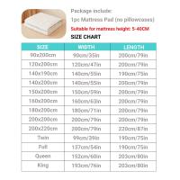 Protector de colchón impermeable, almohadilla de cubierta de colchón silenciosa transpirable con 4 correas de esquina elásticas que se adapta a hasta 40 cm de profundidad - details 3
