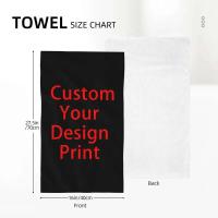 Personalice su toalla de diseño Toallas de ducha de algodón suaves impresas personalizadas de secado rápido - details 3
