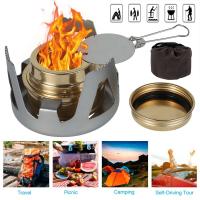 Estufa de Alcohol Portátil Ultra Ligera Mini Quemador para Acampar, Senderismo, Backpackers, Picnics Utensilio de Cocina al Aire Libre - details 0
