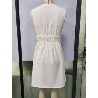 Vestido cómodo informal sin mangas con cuello en V y adelgazamiento de cintura para mujer 25 primavera y verano - details 1