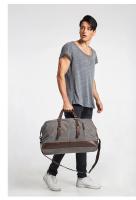 Bolsas de viaje de cuero de lona originales para hombres, bolsa de equipaje de mano, bolsa de lona, bolso de viaje grande, bolsa de fin de semana, envío directo - details 7