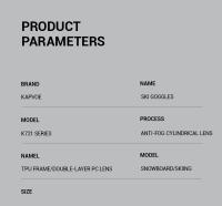 Kapvoe-Gafas de esquí fotocromáticas para hombre y mujer, máscara antiniebla para Snowboard, Kit de gafas de protección UV400, gafas de nieve, moto de nieve, Invierno - details 18