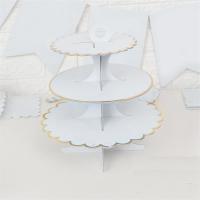 Bandeja de servicio de 3 niveles, torre para cupcakes, soportes para magdalenas para fiestas, boda, cumpleaños, Baby Shower, decoración de fiesta de té - details 5