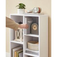 =Estantería con 5 Compartimentos, Mueble de Almacenamiento para Libros, partición separadora, Expositor, para salón, Dormitorio, Oficina, 24 x 50 x 80 cm, Blanco LBC25WT - details 5