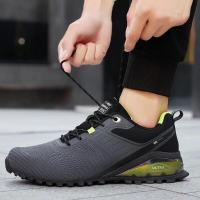 Zapatos de senderismo de malla para hombre, calzado de Trekking al aire libre, turismo, deportes de acampada, caza, moda, nuevos diseñadores - details 10