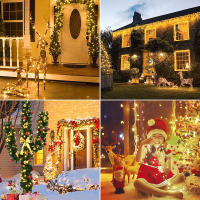 Guirnalda de luces LED Solar para exteriores, lámpara de alambre de cobre impermeable para jardín, patio, árbol, fiesta de Navidad, 8 modos, 300/200 - details 15