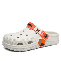Zapatillas de playa huecas antideslizantes con punta cerrada de EVA para hombre, sandalias para niños, dedos de los pies para el hogar - details 1