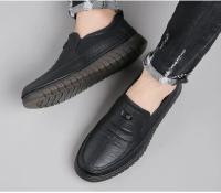 Mocasines de alta calidad para exteriores, cómodos, a la moda, suaves, clásicos, antideslizantes, hechos a mano, zapatos casuales de hombre de cuero vacuno. - details 13