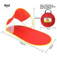 Carpa de playa para acampar con protección solar para exteriores, sin necesidad de construir, carpa de playa de apertura rápida, carpa de playa con forma de zapatilla azul - details 7