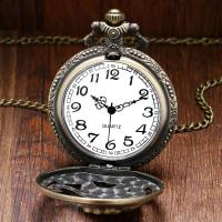 Reloj de Pulsera de Cuarzo Hueco de Tigre de Bronce de Lujo Premium Unisex Correa de Cuero - details 4